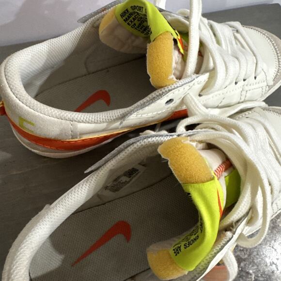 Nike Blazer Low 77 Jumbo DQ1470-103 Women Casual Shoes Sail/Rush Orange SIZE 9.5 - Picture 15 of 16